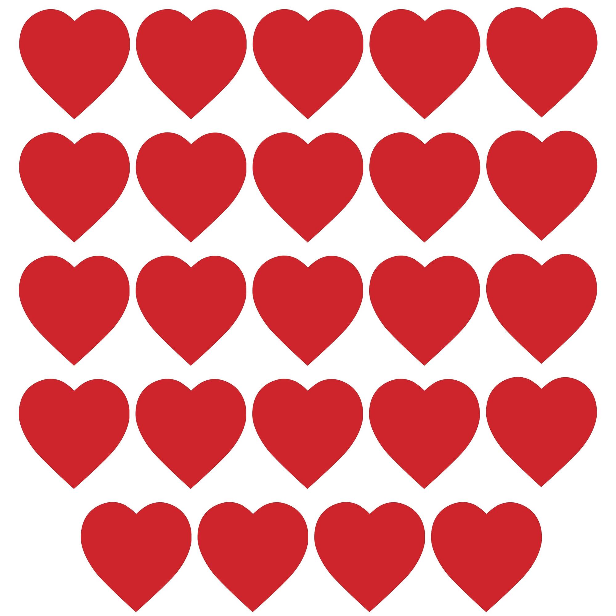 Beistle 4" Red Printed Heart Cutouts, 24ct.
